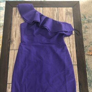 Off-Shoulder Purple J. Crew Dress